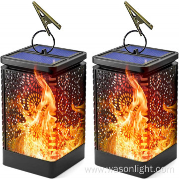 Dancing Flame Waterproof Outdoor Solar Garden Hanging Light